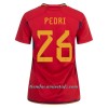 Camiseta de fútbol España PEDRI 26 Primera Equipación Mundial 2022 - Mujer